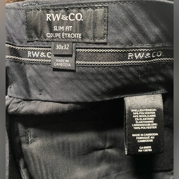 RW&CO Men's Dark Grey Slim Fit Suit - Picture 7 of 7